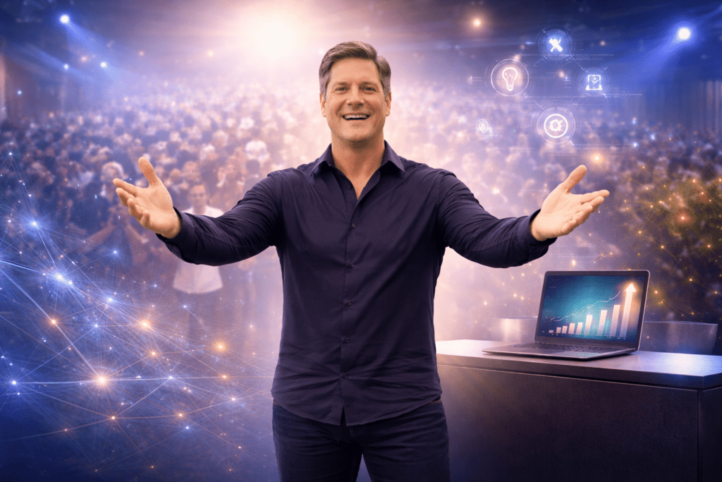 John Assaraf inviting entrepreneurs to join the Business Breakthrough Challenge and apply AI-powered business growth strategies